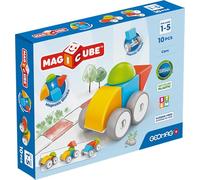 Magicube Geomag Cars Set di mattoncini magnetici, 10 pezzi, età 1-5 anni