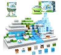 Blocchi magnetici Mine Magneti World Set, Ice Edition giocattolo per 3-6 anni regalo ragazze STEM