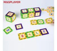 Blocchi magnetici Set da costruzione Piastrelle magnetiche Bambini Giocattoli educativi per l'apprendimento dell'alfabeto Montessori per bambini Toldder 88 pcs with box