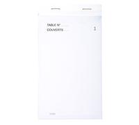 Blocchi master dell'hotel 9,5x17cm 50 fogli dupli autocopianti