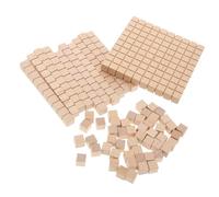 Blocchi Matematici 61 Pezzi in Legno, Cubi Conteggio per Apprendimento