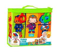 Molto Fabric Learning Cubes 6 Pieces Multicolor Bambini
