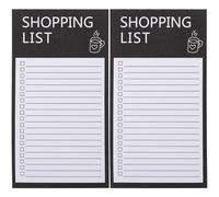 Blocchi Note per Lista Spesa, Carta Nera, Facili da Scrivere