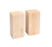 Blocchi per intaglio del legno Cubo di legno grezzo, blocco intaglio in balsa, barra quadrata solida, striscia tiglio for modellismo, materiale da costruzione artigianale(40x60x100mm 2Pcs)