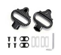 Blocchi per pedali per bicicletta, robuste piastre a 2 fori, compatibili con Shimano SPD, SH51/SH56, ideali per MTB, bici da corsa, allenamento indoor, fissaggio stabile + viti e chiave