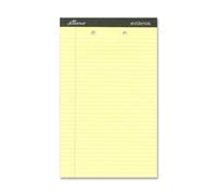 Blocchi perforati Ampad formato lettera, righello legale, giallo canarino, 50 fogli per blocco, 12 per confezione (20-233)