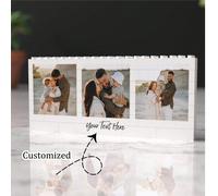 Blocchi personalizzabili con foto, testo e collage compatibili con mattoncini® , costruisci puzzle di foto, stampe di foto con mattoncini e crea un semplice regalo per innamorati, genitori e amici. Be