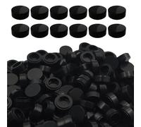 Blocchi piatti sfusi, 1x1 piastrelle rotonde nere classiche, mini blocchi di costruzione accessori compatibili kit di mattoni per edifici pareti mosaico pixel arti