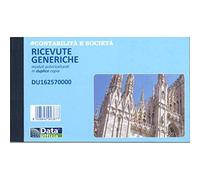 Blocchi ricevute generiche Data Ufficio Bianco rigato perforato 16,8 x 16,8 cm carta