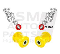 Blocchi silenziatori barra di collegamento posteriore per Audi A4 B6 (2001-20...