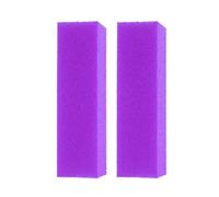 Blocchi tampone for unghie da 2 pezzi, blocchi in spugna a 4 lati for acriliche, strumento for manicure professionale(Neon Purple)