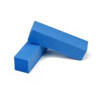 Blocchi tampone for unghie da 2 pezzi in spugna a 4 lati for manicure professionale in acrilico for la cura delle naturale(Blue)