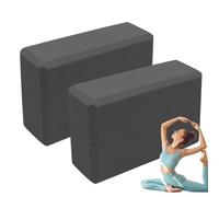 Blocchi Yoga | 2 Pezzi Blocchi per Allenamento da Palestra,Allungamento Bilanciamento Attrezzi Antiscivolo per Hot Yoga Principianti Casa Sport Squat Stretching