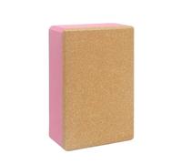 Blocchi Yoga Yoga Brick and Cork Synthetic Strench Exercise Block Home Use Gym Fitness Assistive Equipment(Pink)