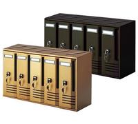 BLOCCHIERE CASSETTA POSTALE VERTICALE C6 POSTA CM.L62xP17xH30 6 POSTI CONDOMINI