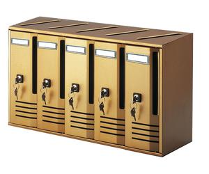 BLOCCHIERE CUBO BRONZO - C5