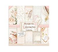 Stamperia Blocco 10 Fogli 30.5x30.5 (12"x12") -Double Face Ceremony, Carta, Multicolore, 30.5 x 30.5 (12" x 12")