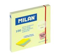 Blocco 100 note adesive colori alternati 76 x 76 mm, serie Pastel MILAN, 4151PT100