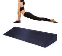 Blocco a cuneo per squat lungo, tavola inclinata per squat in EVA, blocchi a cuneo per yoga per powerlifting, stacco da terra, allenamento con i pesi, squat con bilanciere e kettlebell black