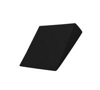 Blocco a cuneo per yoga, per esercizi di equilibrio, allenamento, pilates, colore nero, 32,5 x 30 x 9 cm