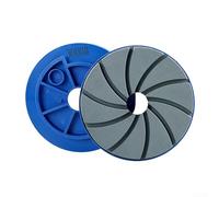 Blocco a lumaca da 12,7 cm per mola per levigatura dei bordi, cuscinetti per lucidatura per pavimenti in cemento, marmo e granito con smussatura per design del bordo, diametro 125 mm, collegamento