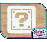 ? Blocco A Mario Nintendo Mylar 190 Stencil Riusabile Aerografo Vernice Spray Da