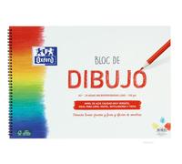 Blocco a spirale da disegno Oxford School A3+ - Copertina morbida/Copertina posteriore rigida - 20 fogli da 130 gr a tinta unita NEW