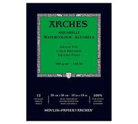 ARCHES Blocco Enc 29,7x42 12H Aquarelle 100% Fine 300g Blanc Nat, Colore Bianco Naturale, A1795094