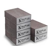 Blocco abrasivo, 6 pezzi, spugne abrasive con 6 grana (60, 100, 120, 150, 180, 220), grana grossa, media, fine, superfine, bagnata e asciutta, a doppio uso, lavabili e riutilizzabili, per pareti in