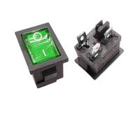 Blocco accensione auto 5/20 pezzi adatti per interruttori di alimentazione a forma nave ON OFF 10A 125V 6A 250V 2Pin/3Pin/4Pin a bilanciere 15 * 21mm(4Pin Green,20PCS)