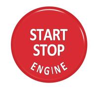 Blocco accensione auto Engine Start Stop Switch Button Replace Cover Fit For BMW E Chassis X1 X3 X5 X6 Series E90 E91 E92 E93 E60 E84 E83(Red)