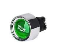 Blocco accensione auto Interruttore di accensione per avviamento motore auto 12V 50A 3 pin SPST Pulsante momentaneo senza chiave Interruttori ON OFF Adatto(Green)