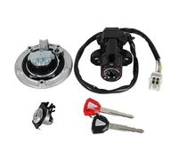Blocco Accensione Chiavi Di Bloccaggio Dell'accensione Del Motociclo Per Kawasaki Per ZX1000 Per Z1000SX 2011-2016 Interruttore A Chiave Accensione Kit Blocco Tappo Serbatoio Carburante
