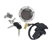 Blocco Accensione Moto Compatibile Con Ninja Per 250R EX250J 2008-2012 Per 300 EX300B ABS 2014-2015 Interruttore Tappo Serbatoio Carburante Serratura Della Sella Chiave