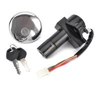 Blocco Accensione Per Suzuki GN250 1985-2001 Tappo Del Serbatoio Carburante Serratura Con 2 Chiavi Accessori Kit Interruttore Di Accensione Per Moto