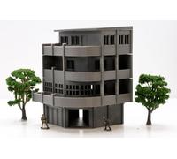 Blocco angolare commerciale dell'era del Vietnam per Tabletop Wargaming, edificio urbano stampato 3D, ispirato a Saigon & Hue, adatto per scala da 28 mm e 15 mm (20 mm)