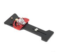 Blocco angolare in alluminio lavorato a CNC compatibile con seghe a binario e seghe circolari per tagli precisi di smussatura e quadrati