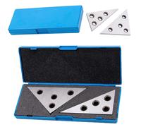 Blocco Angolare Set 2 Pezzi Piastre Calibro Solido Strumento di Precisione per A