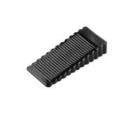 Blocco anticollisione in plastica creativa non perforata for porta in gomma, maniglia superiore in silicone(Black,5 PCS)