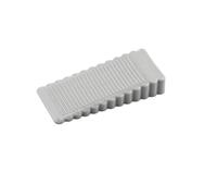 Blocco anticollisione in plastica creativa non perforata for porta in gomma, maniglia superiore in silicone(Gray,10 PCS)