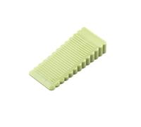Blocco anticollisione in plastica creativa non perforata for porta in gomma, maniglia superiore in silicone(Green,3 PCS)