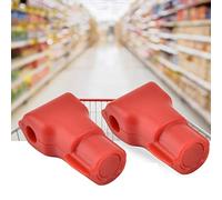 Blocco antifurto 100 pezzi , anti spazzata rosso , gancio per display di sicurezza per negozi al dettaglio , con sblocco magnetico speciale , per collegamento merce , supermercato(6MM)