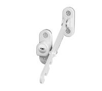 Blocco apertura finestra scorrevole dotato di chiave Facile da installare Ke Ventilatore limite con serratura Per Finestre(White)