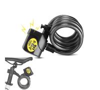 Blocco Bici, Blocco di Sicurezza della Catena di Allarme Anti -furto elettronico a Spirale da 110 Db a Moto motociclinata per Moto di Montaggio per Moto per Mountain Bike per