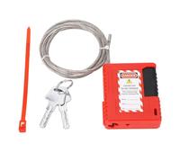 Blocco bloccante del cavo tagout, blocco in acciaio inossibile Tagout Tagout Sicurezza Logolo bloccaggio flessibile 1 m Modificabile utilizzato in ambienti industriali, chimici,
