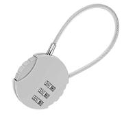 Blocco blocco con codice, Small Round Shape Combination Lock, 3 Digit Secure Code, 3,7 x 1,46 in Portable and Compact for Travel Backpacks, Luggage, Toolboxes, and Iron Doors