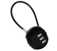 Blocco blocco con codice - Small Round Shape Combination Lock for Secure Storage, 3 Digit Resettable Design for Luggage, Travel Backpack, Iron Door, Gym Locker, Toolbox, and Suitcase, Anti-Theft