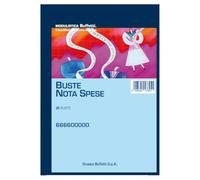 Blocco buste nota spese - staccabili - 23 x 16 cm - Data Ufficio - conf. 25 buste