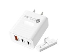 Blocco caricabatterie per telefono - Doppio cubo di ricarica USB, adattatore per presa a muro portatile | Caricatore da muro a 3 porte, alimentatore compatto per monitor della cameretta dei bambini, f