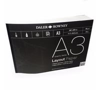 Daler Rowney - Layout Carta Pastiglia - 45gsm - 80 Pagine - A3/A4 - Fatto IN